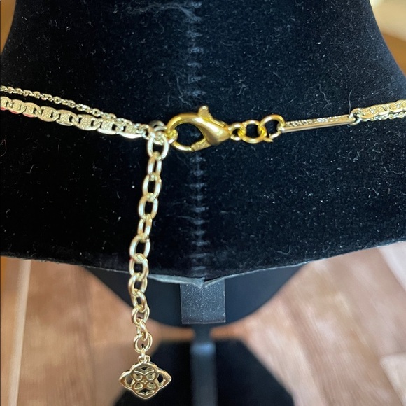 Kendra Scott Gold Chain Necklace with Iridescent Pendant - Picture 3 of 6